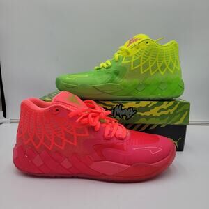 Puma MB.01 Rick and Morty Shoes Mens Size 11 Green Pink Basketball LaMelo Ball